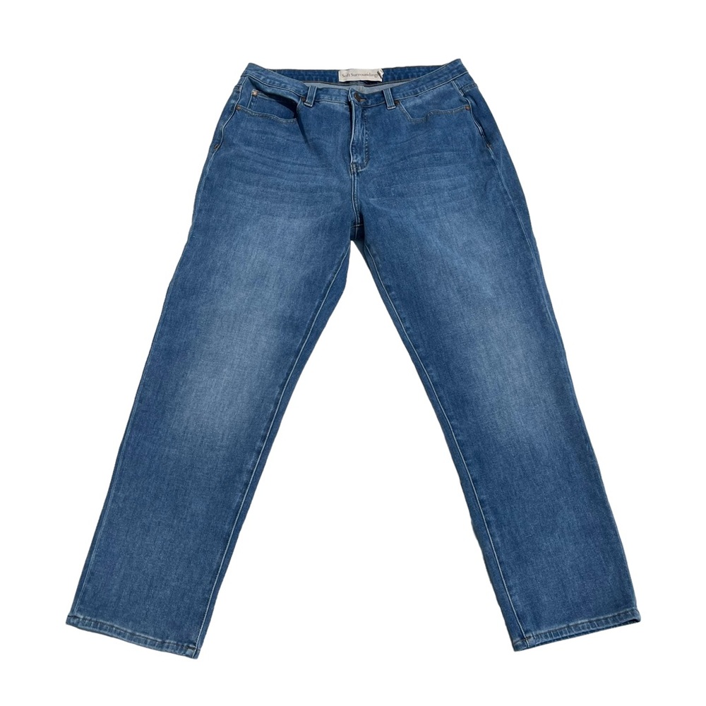 Soft Surroundings Pull On Bootcut Jeans Size 14 Style# 2DU25